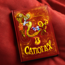 Обложка к книге ,, Кот в сапогах,,