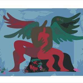 Демон сидящий