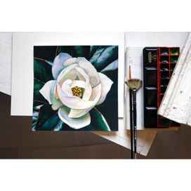 Белая Магнолия, акварель, 2018г.