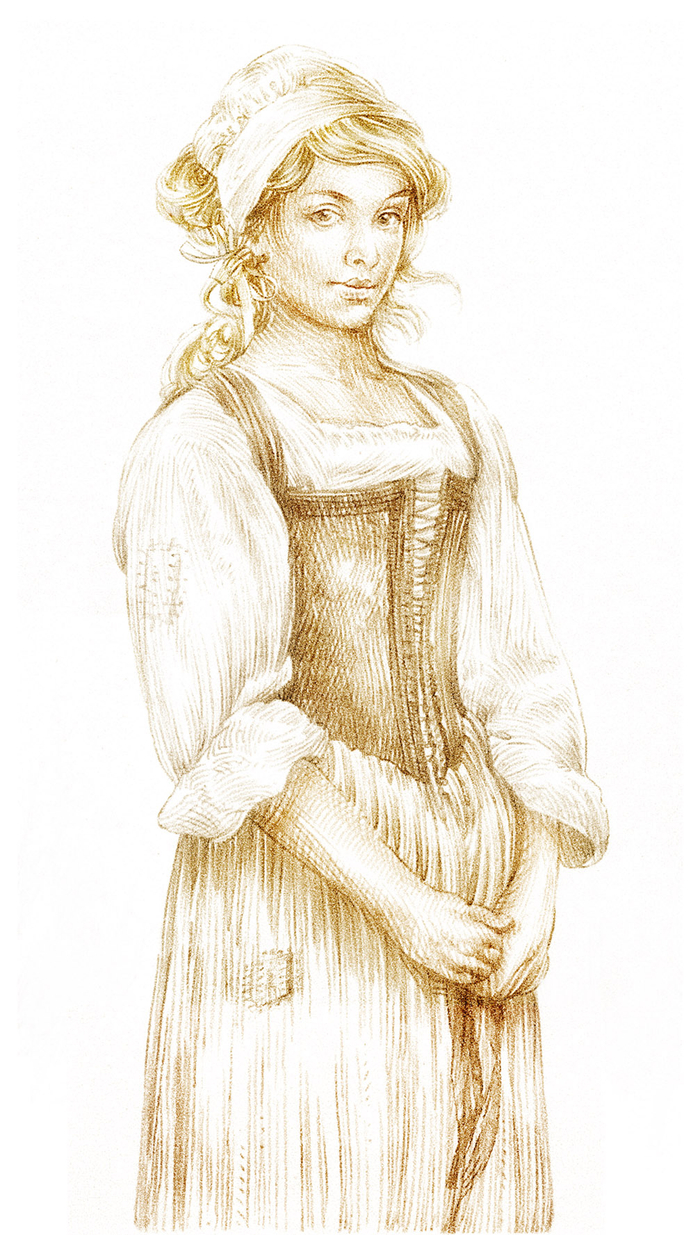 Эскиз образа главной героини сказки