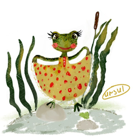 Лягушка, покидающая болото