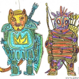 хаджит и аргониан из игры oblivion