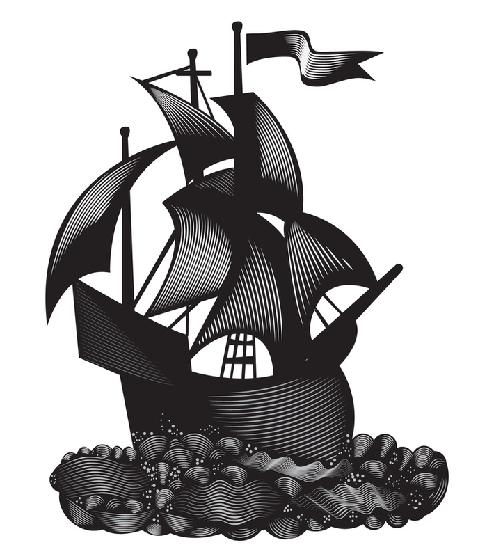 векторный кораблик