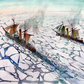 Марина Алёшина "Рождество в северных льдах" 