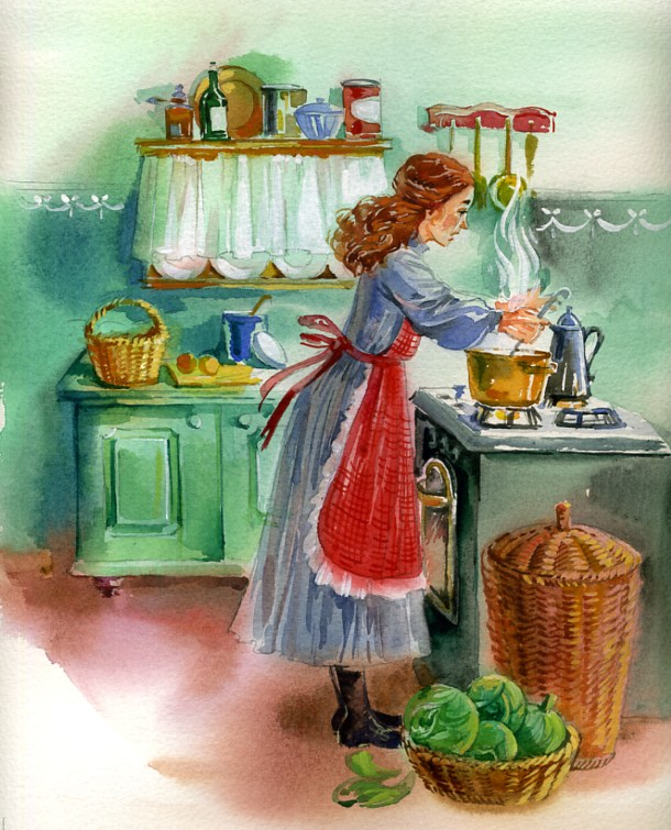 Маленькие женщины. Джо готовит