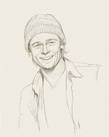 Растровый портрет с фотографии