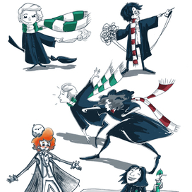 Фанатские стикеры "гарри поттер"