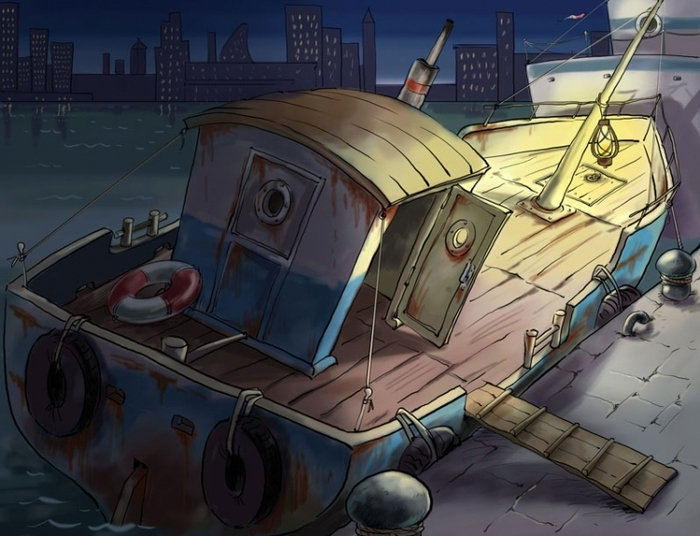 Старая калоша (фон для мультфильма)