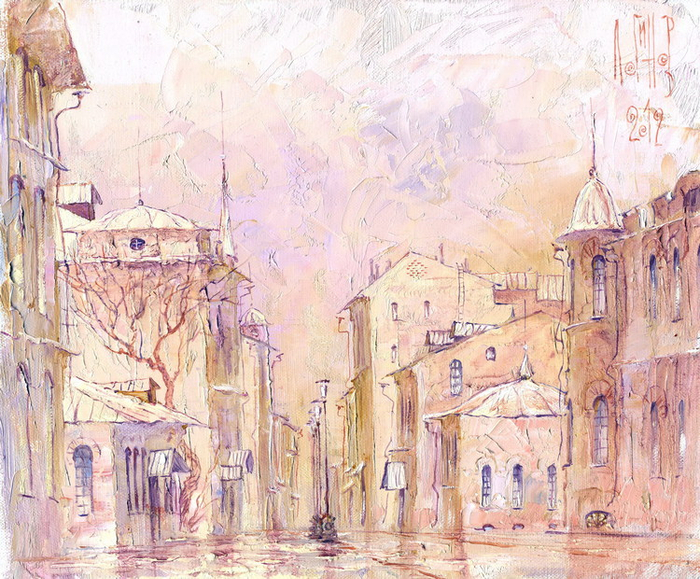 Городская фантазия. Утро.