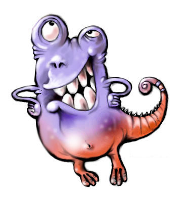 «Чудище» иллюстрация в журнал «Арбуз»