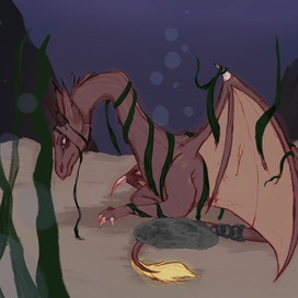 Огненный Дракон заточенный в озере.