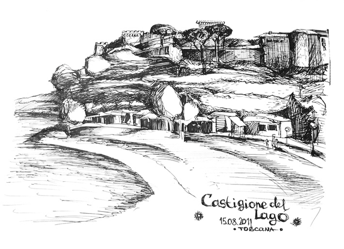 Замок на озере.