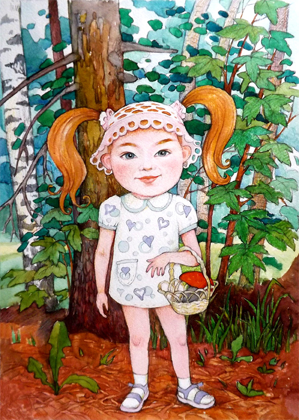 Вот такой грибочек у нас вырос