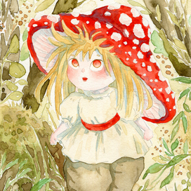 Mushroom girl