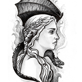 Девушка с драконом