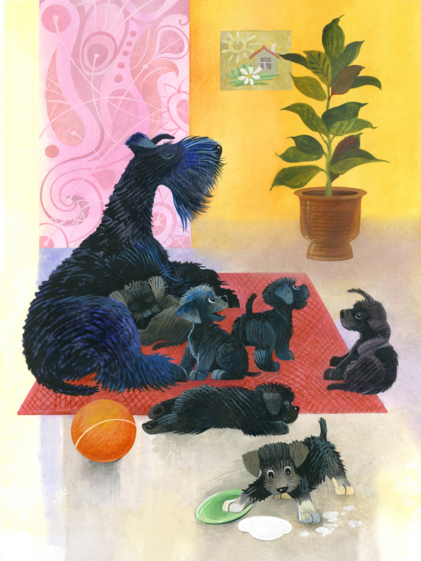 Иллюстрация к повести А. Ольгина "Весёлые знакомства"