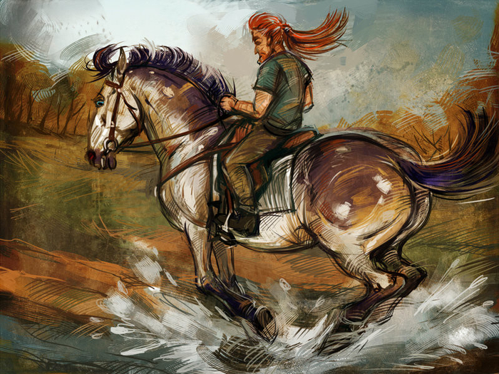 Всадник, скетч