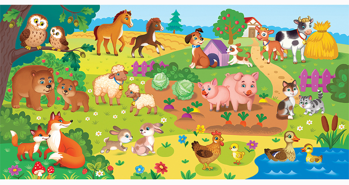 поле для игры Мама и малыш