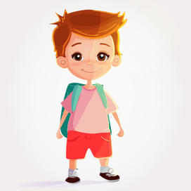 Vector.Little boy, kid's carachter.