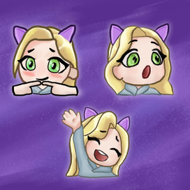 Смайлики Девочка "Котя"