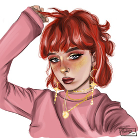 Девушка в розовом