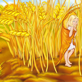 Иллюстрация к сказке "Дюймовочка"