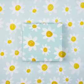 Паттерн для бумаги "Ромашка"