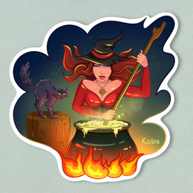 Стикер "Коварная"