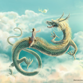 Весёлый дракон-лун.