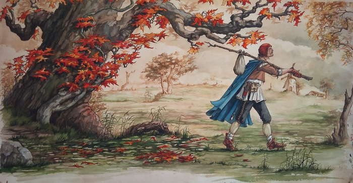 Путник и дерево. Второй вариант.