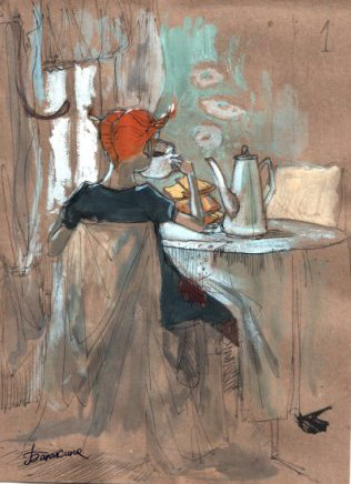 Пеппи, утренний кофе