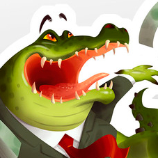Крокодил сорящий деньгами