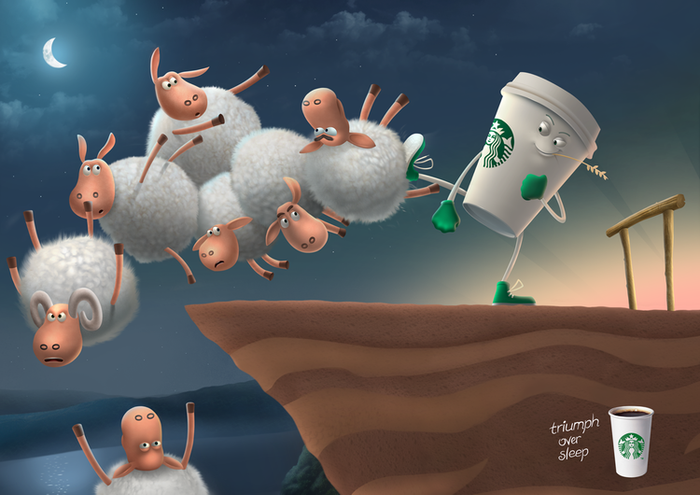 Starbucks - Triumph over sleep
