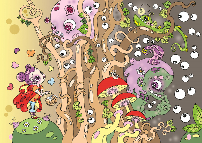 "Мили Ванили и чудище лесное" (silent book)