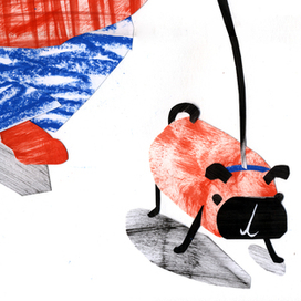 Упитанный господин с мопсом 