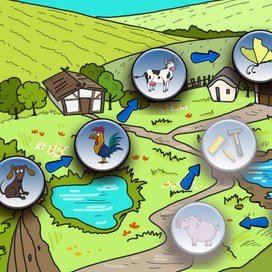 Элис на ферме. Карта