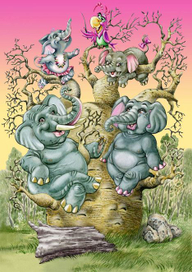 Семья слонов