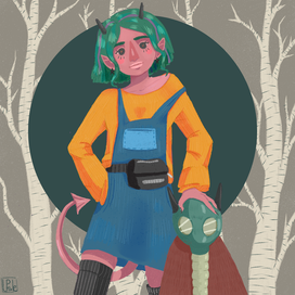 Демон с приспешником 