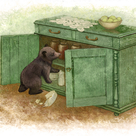 Медвежонок в буфете