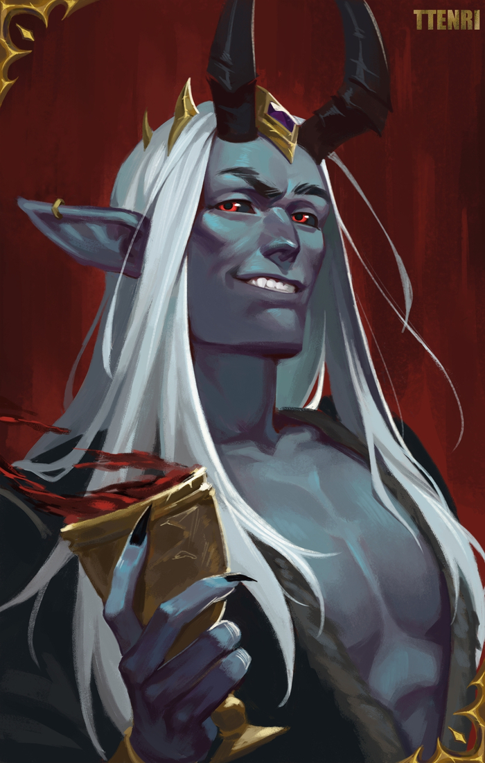 World of Warcraft Denathrius fanart