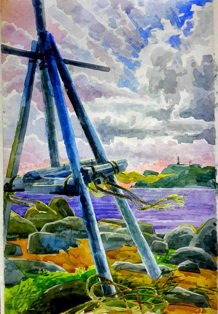 На ветру. Пленэр2016