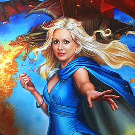 Портрет в образе Дейнерис