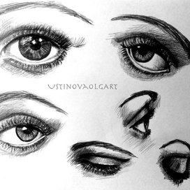 Глаза. Набросок