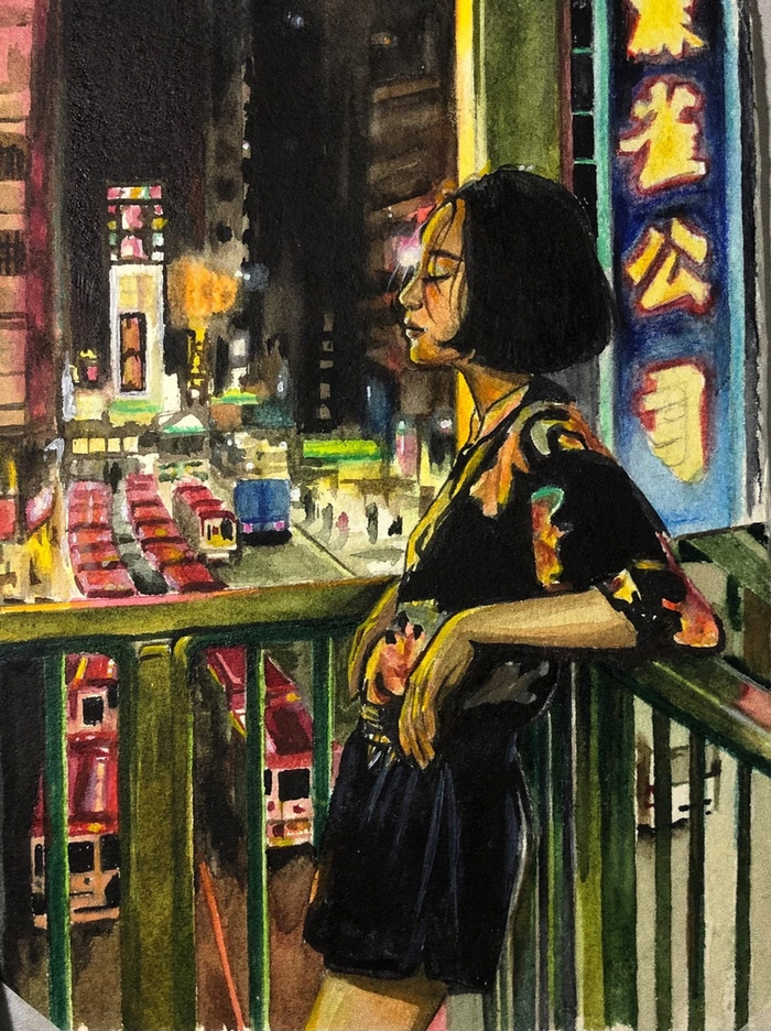 огни ночного города 