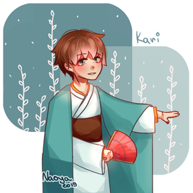 Парень в кимоно