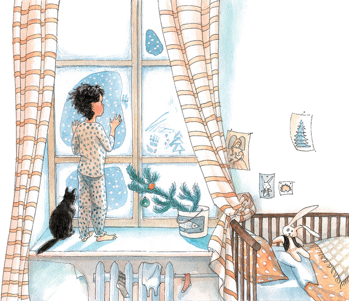 Беднякам седой мороз только веточки принес.