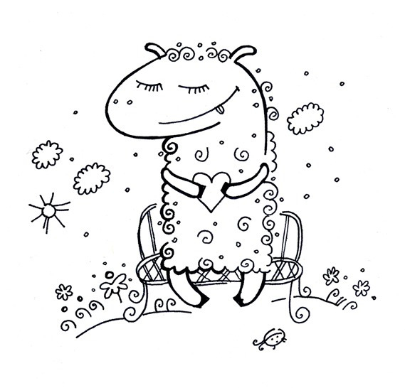 влюбленная овечка / enamoured lamb