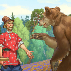 Арт для детского приложения "Вершки и корешки"