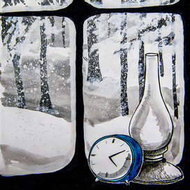 Медленный снег.