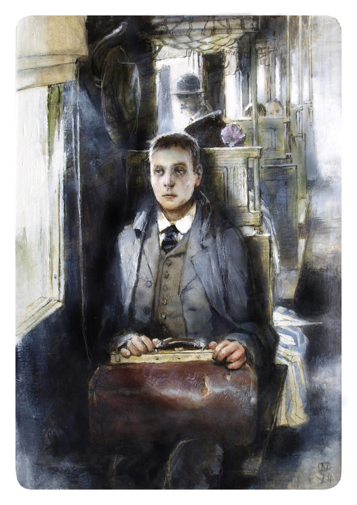 Ф.М. Достоевский "Подросток" иллюстрация к 1 главе   